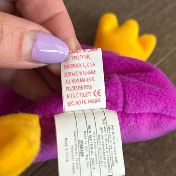 ❤️ 4 for $25‎ ❤️ 1993 Patti TY plush - Picture 3 of 3